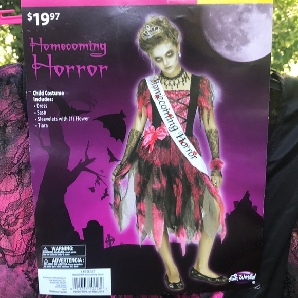 NWT Homecoming Horror 4 pc Zombie Costume L 10-12 - Picture 7 of 16
